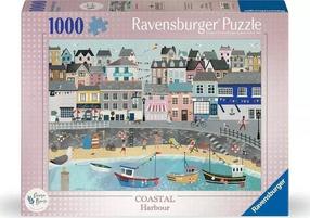 Dėlionė Ravensburger Coastal Harbour, 50 cm x 70 cm, 1000 vnt., įvairių spalvų