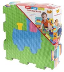 Kilimėlis kūdikiams - dėlionė Smily Play Vehicles SP84356, 30 cm x 30 cm, 60 vnt, įvairių spalvų