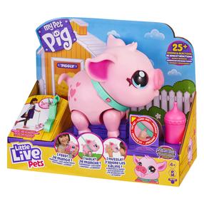 Žaislinis gyvūnas Moose Toys Little Live Pets My Pet Pig, universali, balta sp./juoda sp./žalia sp.