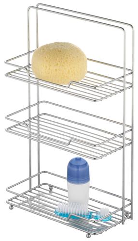 Dušo lentynėlė Axentia Escala, 26 cm x 42 cm x 13 cm, sidabro