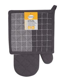 Puodkėlės ir pirštinės komplektas Okko PMM/G14146R, 18 cm x 31 cm, antracito sp.