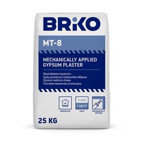 Gipsinis tinko mišinys Briko MT-8, mašininis, 25 kg