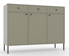 Komoda ADRK Tili, žalia sp., 80 cm x 124.5 cm x 40.8 cm