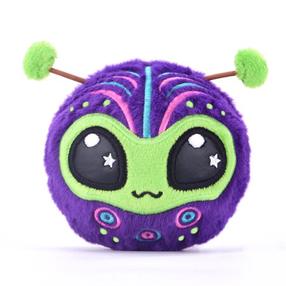 Pliušinis žaislas Bouncibles Alien Zoggo, žalia sp./violetinė sp., 8 cm