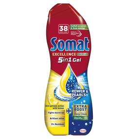 Indaplovių gelis Somat Excellence Premium 5in1, 0.684 l