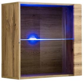 Vitrina ASM Switch WW 3, ąžuolo sp., 60 cm x 30 cm x 60 cm