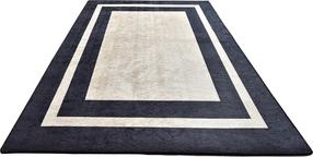 Paklāja celiņš Conceptum Hypnose Black Frame 882CHL1959, balta krās./melna krās., 200 cm x 80 cm