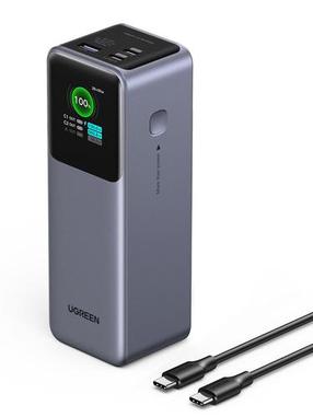 Nešiojamas įkroviklis (Power bank) Ugreen, 25000 mAh, 200 W, pilka sp.