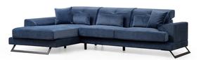 Kampinė sofa Hanah Home Frido 560ARE1223, tamsiai mėlyna sp., kairinė, 190 x 308 cm x 92 cm