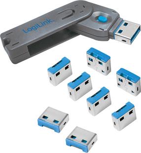Portu bloķētājs Logilink AU0045, zila krās.