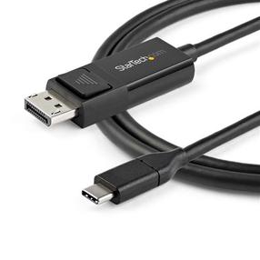 Kabelis StarTech CDP2DP2MBD CDP2DP2MBD USB Type-C, Displayport, 2 m, melna krās.