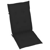 Kėdžių pagalvėlė VLX Garden Chair Cushions 314111, juoda sp., 120 cm x 50 cm, 6 vnt.