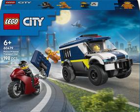 Konstruktors LEGO® City Cietumnieku pārvadāšanas policijas furgons, būvēšanas rotaļlieta 60479, 198 gab.
