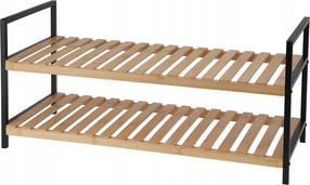 Batų lentyna Storage Solutions, juoda sp./rusva sp., 70 cm x 30 cm x 32 cm