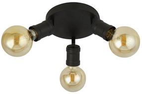 Valgusti lagi Searchlight Dance 3LT Flush 45202-3BK, E27, 3 x 60 W, ilma katteta / must v.