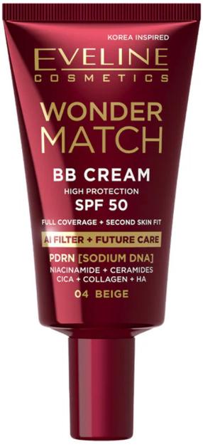 ВВ-крем Eveline Cosmetics Wonder Match, SPF 50, 04 beige, 30 мл