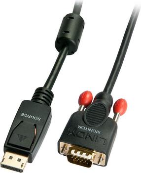 Kabelis Lindy 41942 VGA, Displayport, 2 m, melna krās.