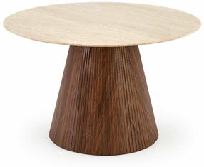 Stalas Pireus, ruda sp., 120 cm x 120 cm x 76 cm