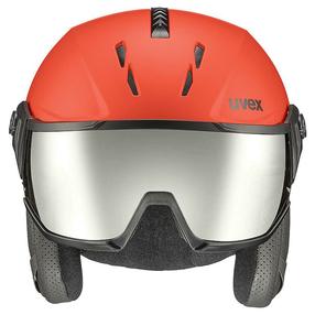 Лыжный шлем Uvex Instinct Visor, красный цв., 59-61 cm