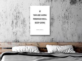 Reprodukcija Artgeist Power Of Words - Winston Churchill'S Motivational Quote, m-a-0855-b-a, 20 cm x 30 cm