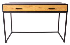 Rašomasis stalas Home4you Amsterdam 45038, ąžuolo/juoda