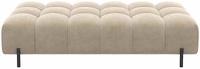 Pufas Ferivo Aura 18 Velvet, smėlio sp., 137 cm x 68 cm x 37 cm