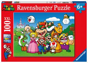 Dėlionė Ravensburger Super Mario 129928, 49 cm x 36 cm, 100 vnt., įvairių spalvų