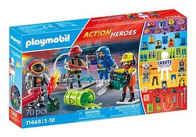 Konstruktorius Playmobil Action Heroes Mano Figūrėlės: Ugniagesių Gelbėjimas 71468