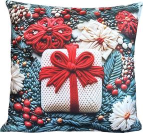 Kalėdinis dekoratyvinės pagalvėlės užvalkalas JCLD-01, įvairių spalvų, 40 cm x 40 cm