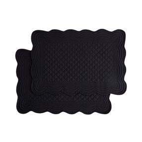 Stalo padėkliukas Homla Vela 244112, 45 cm x 30 cm, 2 vnt., Juoda sp.