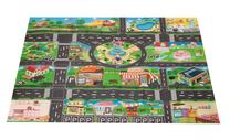 Žaidimų kilimėlis City Street 7288, 130 cm x 100 cm, įvairių spalvų