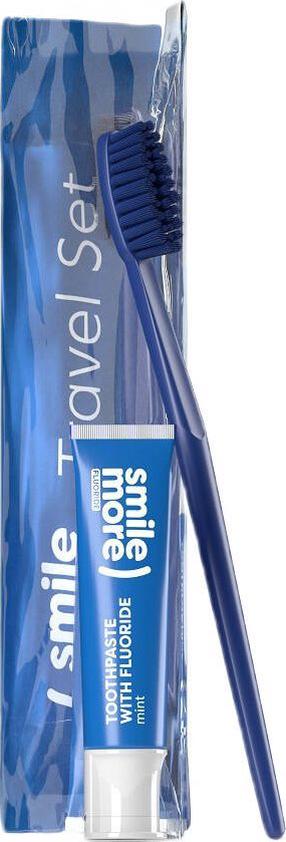 Зубная паста с зубной щеткой HiSkin Smile Travel Set Blue, 30 мл