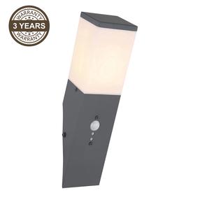 Sieninis lauko šviestuvas Domoletti Corte DH7430, 15W, E27, IP44, antracito sp., 8 cm x 33 cm