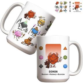  Puodelis Molom RPG Demon, balta sp./įvairių spalvų, 0.44 l