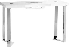 Manikiūro stalas ActivEshop Momo 05-SL, balta sp./sidabro sp., 70 cm x 120 cm x 50 cm