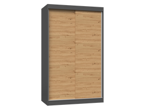 Riidekapp IGA 120, antratsiit v./tamm v., 61 cm x 120 cm x 200 cm