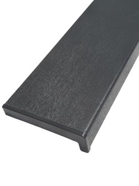 Palodze PVC LP ar uzgali, 25 x 100 cm, grafīta krās.