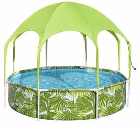 Бассейн, наружные, каркасный Bestway Splash In Shade, зеленый цв., 244 x 51 см