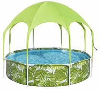Baseinas, laukui, karkasinis Bestway Splash In Shade, žalia sp., 244 x 51 cm