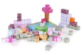 Магнитный конструктор Cubes HC740663, 140 шт., многоцветный