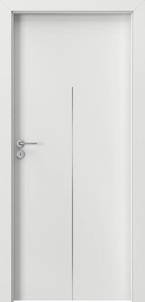 Siseukseleht Domoletti H1 Porta line H1, parempoolne, valge v., 203 x 74.4 x 4 cm