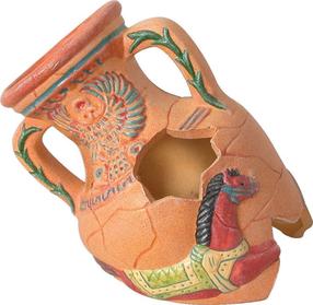 Декорация аквариума Zolux Amphora, коричневый цв., 17 см