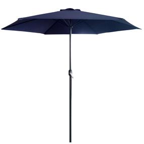 Dārza saulessargs Patio, 300 cm, antracīta krās./zila krās.