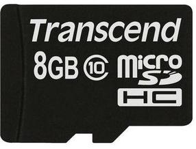Atminties kortelė Transcend Micro SDHC Class 10, 8 GB