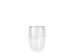 Dvigubo stiklo stiklinė Hermia PB-Q00002, skaidri sp., 0.4 l