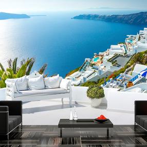 Fototapetas Artgeist View On Santorini, 140 cm x 196 cm