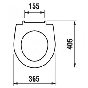 Сиденье для унитаза с крышкой Jika Lyra Plus 93381, белый цв., 40.5 см x 36.5 см