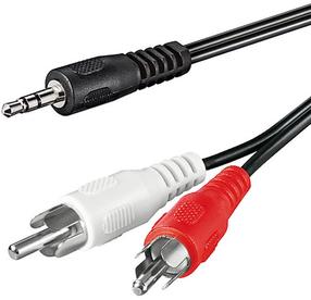 Адаптер OEM 3.5 mm male, RCA male x 2, 1.5 м