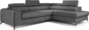 Kampinė sofa Laurence Sawana 05, tamsiai pilka sp., dešininė, 205 x 278 cm x 92 cm