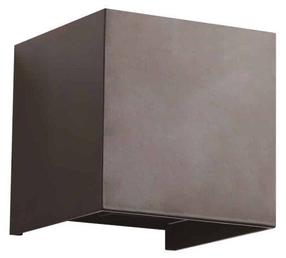 Sieninis lauko šviestuvas AZzardo Gambino, 6W, LED, IP54, pilka sp., 10 cm x 10 cm
